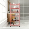 Miniyam 6Tier Slim Rolling Cart,Narrow Slim Slide Out Storage Shelving