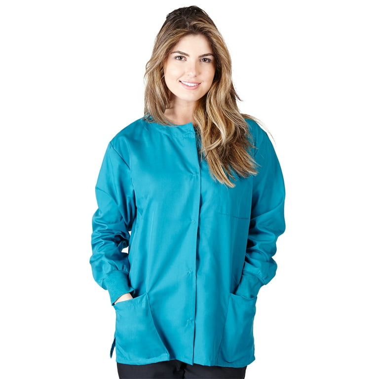Natural Uniforms Medical Scrub Jacket G102 Teal X Large