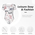 thumbnail image 6 of Rateoe Cute Magic Bunny Printed Women Rash Guard Short Sleeve,Tummy control Swimsuit Surfing Swimsuit Bathing Suit Short-sleeved Onesie UPF 50+, 6 of 6