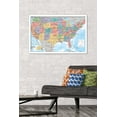 thumbnail image 2 of USA Map 2023 Wall Poster, 22.375" x 34" Framed, 2 of 6