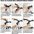 thumbnail image 6 of BELSIZE Bike Stem Extender, 0-60 Degree Adjustable Bike Stem, for 1’’(25.4mm) Handlebar, Fits Most Bicycle, Road Bike, MTB, BMX, 6 of 6