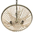 thumbnail image 4 of Creative Co-Op Draped Wood Bead Chandelier, 4 of 6
