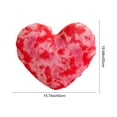thumbnail image 3 of Heart Pillows, Love Heart Shaped Pillow, Small Cute Tie-dye Colorful Pillows for Gifts, Living Room Sofa Couch Decoration (Black), 3 of 6