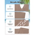 thumbnail image 3 of Bathing Suit Cover Up for Women Plus Size Swimsuit Coverup Summer Loose Beach Cover Up Crochet Design Dress, 3 of 10