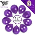 thumbnail image 2 of Pearl Purple Balloons - 12 Inch Latex Balloons - 72 Pack, 2 of 5