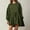Army Green, variant on Turilly Winter Dresses for Women Fashion Women's Casual Over Sized Sweatshirt Long Sleeve Dress Round-Neck Ladies Patchwork Mini Dresses