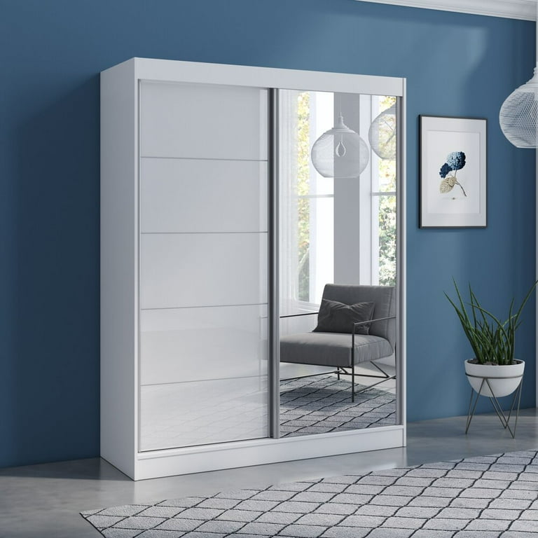Aria modern high gloss cheap armoire