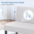 thumbnail image 5 of 41" Mini Couch with USB Charging Port for Bedroom, Mini Futon, Armless Couches Loveseat for Small Spaces Living Room, Seating for Apartment, Office, Dorm, Office, Classroom Furniture, 5 of 7