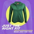 thumbnail image 3 of M&M SCRUBS Women's Ultra Soft Front Zip Warm-Up Scrub Jacket 5200 (Hunter Green, 2X-Large), 3 of 6
