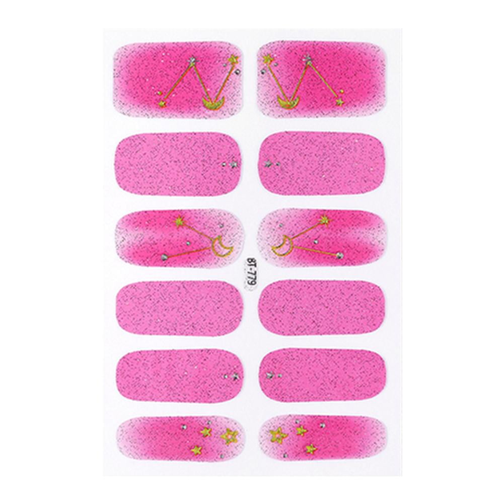 Pinfect Frangipani Daisy Nail Polish Stickers French Full Stickers DIY Manicure Art