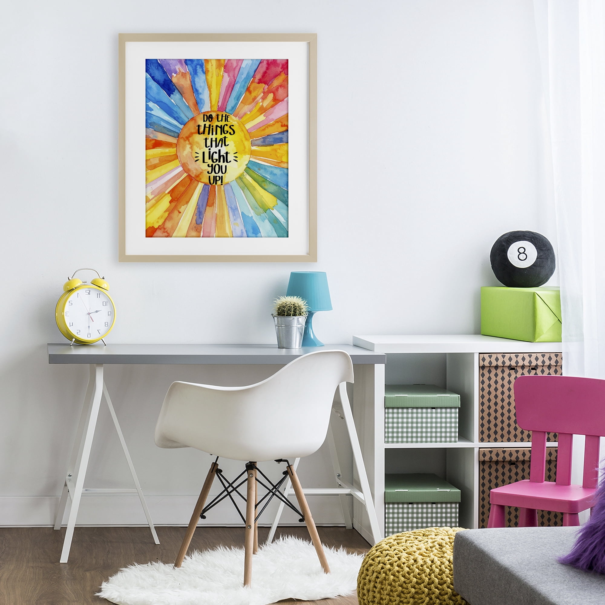 Stupell Industries Things That Light You Up Birch Framed Print Under Glass, design by Shelly Craig