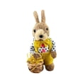 thumbnail image 2 of Decoraciones de Pascua, adornos de Pascua, regalos de Pascua, adorno de conejito tejido con hierba, estilo bosque, decoración de esquina, diseño de jardín, adorno de madera, 2 of 7