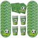 thumbnail image 2 of Vajilla desechable con temática de fútbol para niños, plato de papel, taza, mantel, decoración de fiesta de cumpleaños deportiva, suministros de favores, 2 of 4