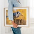thumbnail image 5 of Blue Jay grabbing a peanut - Photography Bird Wildlife Nature Animal Autumn Woodland Scenic Unframed Wall Art Print 36 x 48 inches, 5 of 7