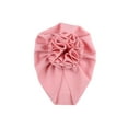 thumbnail image 2 of Wangsaura Infant Flower Hedging Cap Wild Baby Sun Flower Pleated Turban Hat, 2 of 3