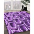 thumbnail image 2 of Ahgly Company Indoor Square Patterned Violet Purple Area Rugs, 7' Square, 2 of 6