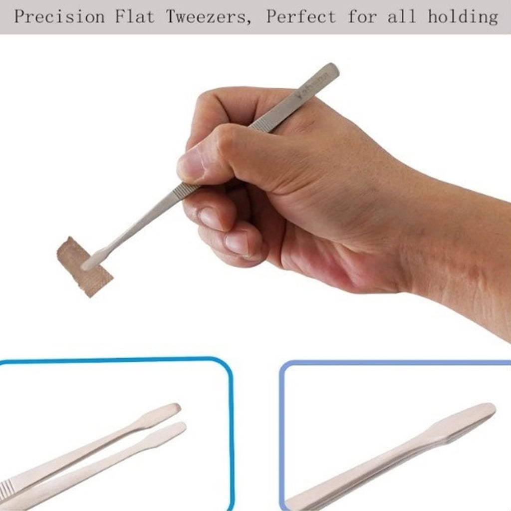 Geemin 5pcs AntiStatic Tweezers Precisions Tweezers Essential Tool for DIY Enthusiasts Fine Tip Not Magnetic Tweezers Tool
