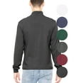 thumbnail image 3 of Stretch Is Comfort Men's Cotton Mock Neck Cuffed Long Sleeve Top |Adult Small- 4x, 3 of 6
