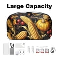 thumbnail image 3 of Thanksgiving Travel Organizer Hard Drive Case Small Travel Case USB Cable Organizer - Oxford Cloth Waterproof Storage Box for Electronic Digital Products - 5.9x9.44x3.14 in, 3 of 6