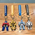 thumbnail image 2 of YIXINGCHEN 2Pcs Transformers Cartoon Character Silicone Keychain - Cute Backpack Accessory and Ideal Holiday Gift YSK1110A-185, 2 of 3