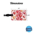 thumbnail image 3 of Teach Love Inspire Red Hearts Teacher Appreciation Faux Leather Travel Luggage Tag, 3 of 7