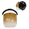 thumbnail image 2 of thinsony Open Face Helmet Visor Motorcycle Helmet Bubble Visor PC Lens Light Brown, 2 of 8