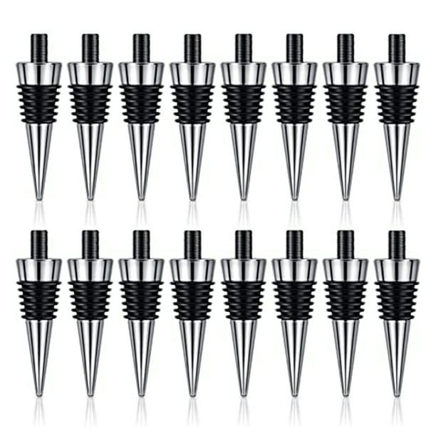 Symkmb 16 Pieces Metal Cork Blank Wine Cork Kit Reusable Wine Cork