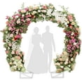 thumbnail image 4 of Heyfurni Double Layer Round Garden Arch, 78" Dia Wedding Arch, Metal Circle Backdrop Stand for Parties, Balloons, Baby Showers, Birthday Celebrations,Easy Assembly, 4 of 9