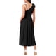 thumbnail image 3 of INSPIRE CHIC Vestido de Verano Casual para Mujer con Dobladillo Irregular Sin Mangas y Tirantes de Espagueti Plisado y Fluido Negro S, 3 of 5