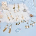 thumbnail image 5 of 1 Box DIY 10 Pairs Beach Themed Earring Making Kits Starfish Shell Charms Cowrie Shell Beads, 5 of 8