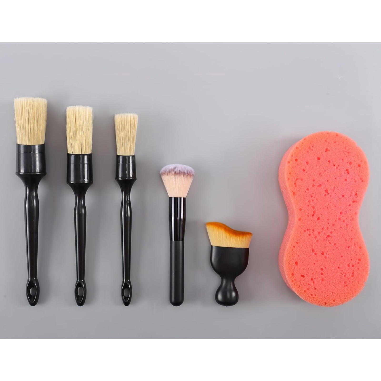 Car Detailing Kit with 6PCS Brush Set, Cleaning Gel, 12 Pack Microfiber Cloths – Auto Interior & Exterior Cleaning Bundle