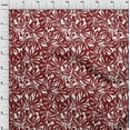 thumbnail image 4 of oneOone Velvet Maroon Fabric Floral & Diy Clothing Quilting Fabric Print Fabric By Yard 58 Inch Wide, 4 of 7