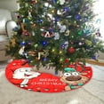 thumbnail image 4 of Christmas Tree Skirt Print Nativity Tree Skirt Christmas Decorations Christmas Tree Cushion Holiday Party Decorations 36 Inch, 4 of 6