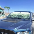 thumbnail image 4 of Jeiento Forest Print Car Sun Shade for Windshield Foldable 2-Piece Car Sunshades Auto Sun Heat and UV Rays Blocker Soft Interior Accessories for Sun Heat Universal Vehicle Accessories, 4 of 7