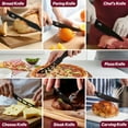 thumbnail image 4 of LDC Lux Decor Collection 7-Piece Rust Resistant Stainless Steel Kitchen Knife Set, 4 of 9