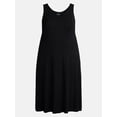 thumbnail image 4 of Terra & Sky Women’s Plus Low Scoop Neck Tank Dress, Sizes 0X-5X, 4 of 4