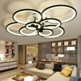 thumbnail image 3 of Indoor Modern LED Ceiling Light Pendant Lamp Living Room Dimmable Fixture 8Hesds, 3 of 16