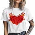thumbnail image 4 of Mens T Shirts Valentine's Day Love Short Sleeve Casual Men's Tee Tops Graphic T-Shirts for Teen Boys/Men, 4 of 8
