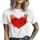 thumbnail image 4 of Camisetas casuales de manga corta con estampado de amor para hombre, camisetas gráficas para el Día de San Valentín, 4 of 8