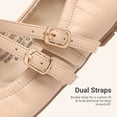 thumbnail image 6 of DREAM PAIRS Girls Mary Jane Dress Shoes Slip On Ballet Flats for Wedding Party and School, 6 of 7