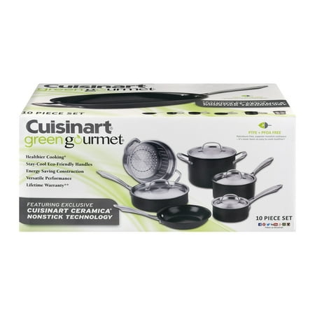 Cuisinart Greengourmet Hard Anodized Eco Friendly Non-Stick 10 Pc. Set