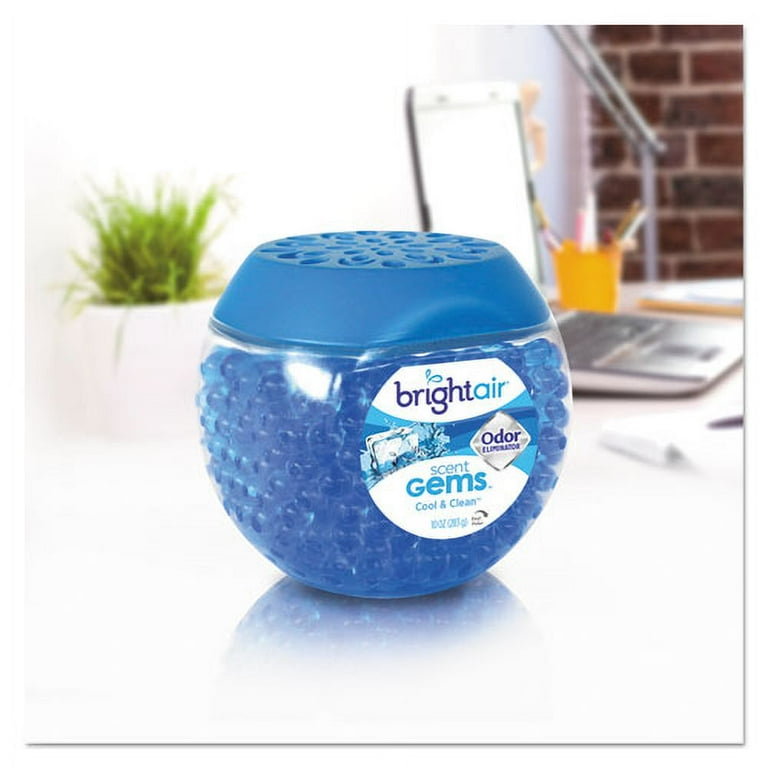 Scent Gems Odor Eliminator, Cool and Clean, Blue, 10 oz Jar, 6/Carton Scent Gems Odor Eliminator, Cool and Clean, Blue, 10 oz Jar, 6/Carton