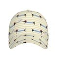 thumbnail image 2 of Daiia Dachshund Dog Puppy print Baseball Cap Men Women Golf Dad Hat Adjustable Original Classic Low Profile Hat Unconstructed Plain Cap, 2 of 9