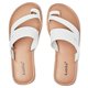 thumbnail image 1 of Sandalias Luoika para mujer, planas, anchas, blancas, tamaño 41 EU/26,7 cm, 1 of 8