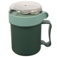 thumbnail image 2 of 1 Set of Breakfast Cup with Spoon Leakproof Oatmeal Container Portable Soup Cup Breakfast Container, 2 of 8