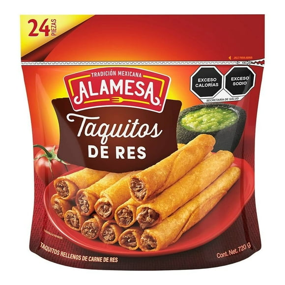 Taquitos de res Alamesa congelados 720 g