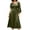 Army Green, variant on Halloween Dress For Women Medieval Renaissance Gothic Midi Dresses Drawstring Crew Neck Long Sleeve Outfits (XXL, Army Green)