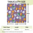 thumbnail image 2 of Halloween Themed Table Cover with Elastic Edge 36x36 Inch Square - Features Ghosts and Pumpkins Pattern for Festive Seasonal Table Protection, 2 of 6