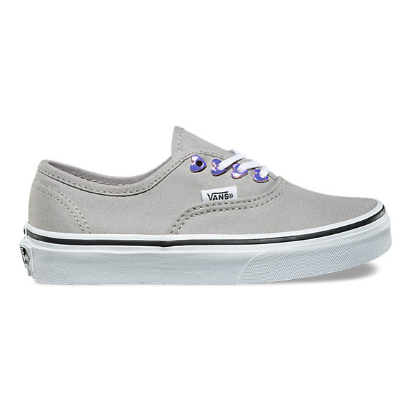 Vans Authentic Eyelet Hearts/Grey Skate Shoes 11.5 Kids - image 1 of 2