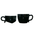 thumbnail image 2 of Black Cat Ceramic Mug Set 11oz & 6oz - Stackable Coffee Cup with Tea Bowl, Lead-Free Microwave Dishwasher Safe Funny Decor Gift for Cat Lovers, 2 of 7